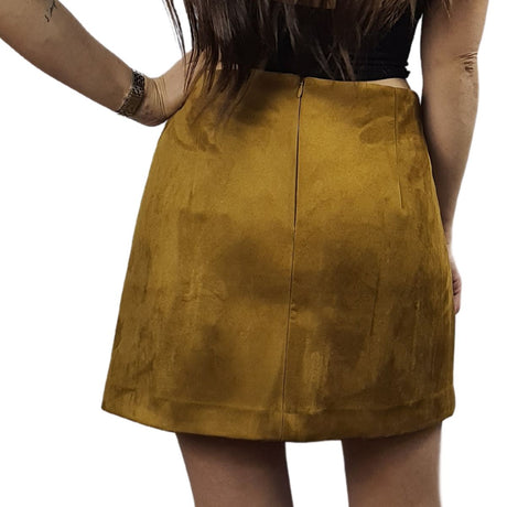 Falda Vero Moda Mostaza Style ACCESS MINI SKIRT(NR)