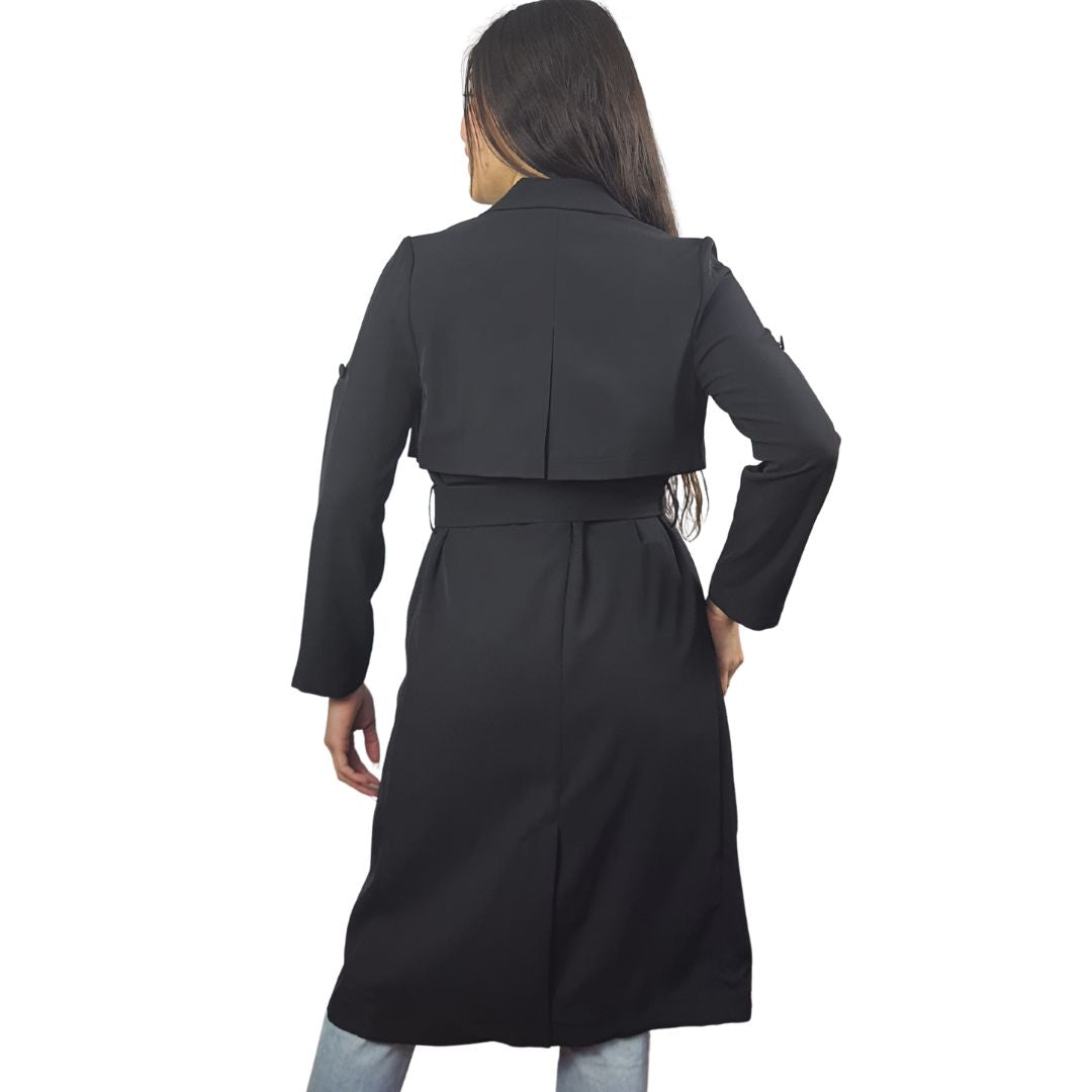 Blazer Vero Moda Negro Style RITA L/S COAT(VMC-MM)