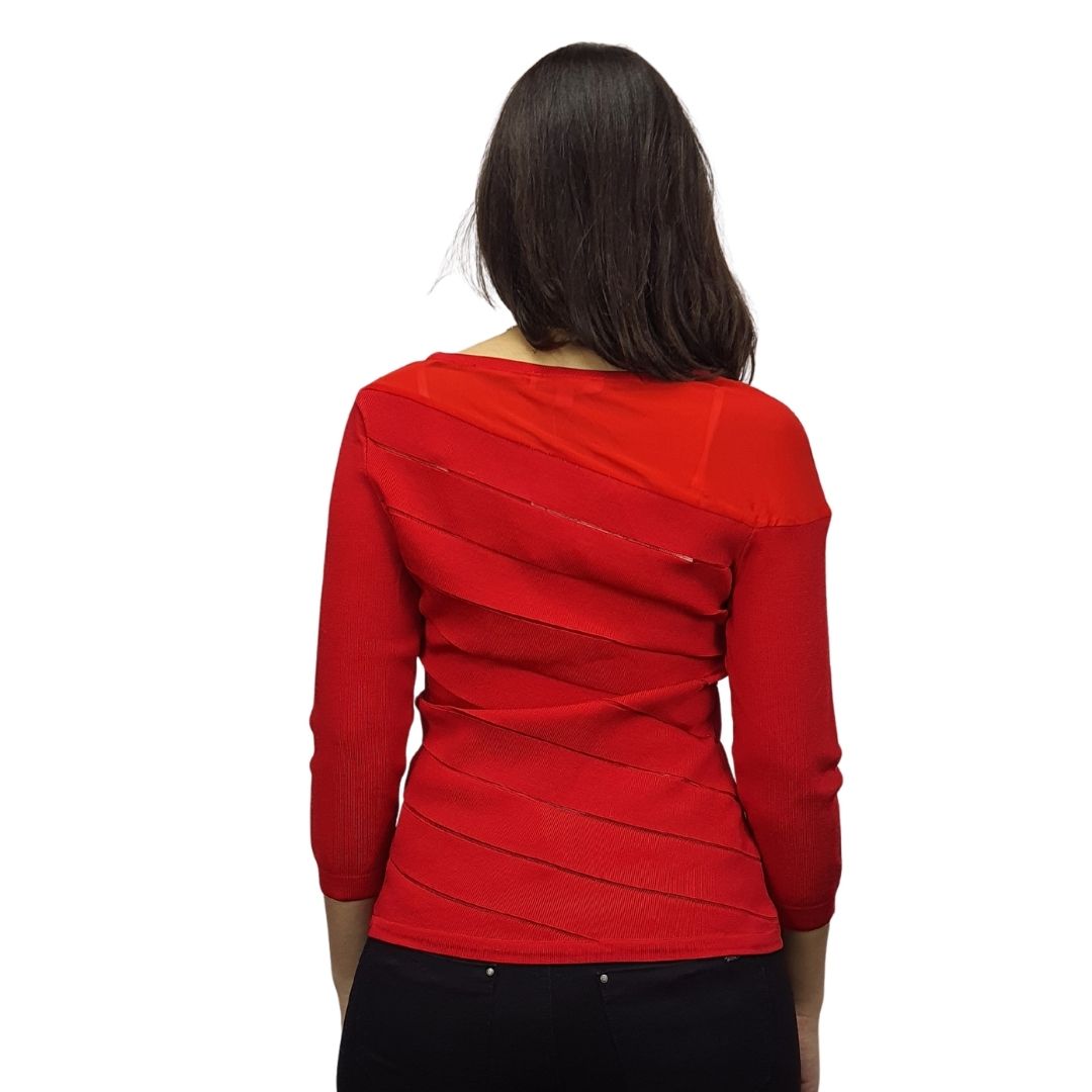 Sweater Vero moda Rojo  Style UEY L/S KNIT(VMC-UM)