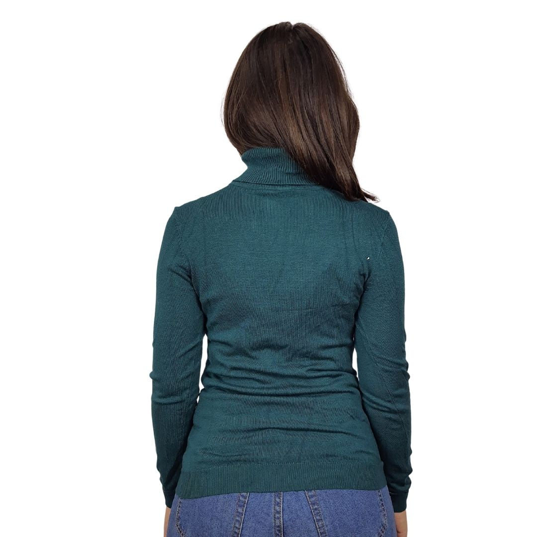 Blusa Vero Moda Verde Style GLORY BASICROLLNECK KNIT(EL)