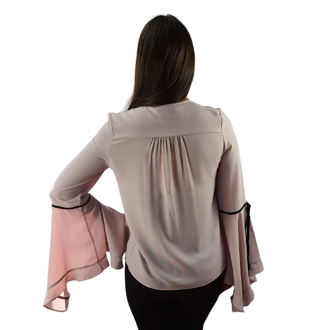 Blusa Vero Moda Rosa Vieja Style KRISTIN L/S WOVEN TOP(VMC-NR)