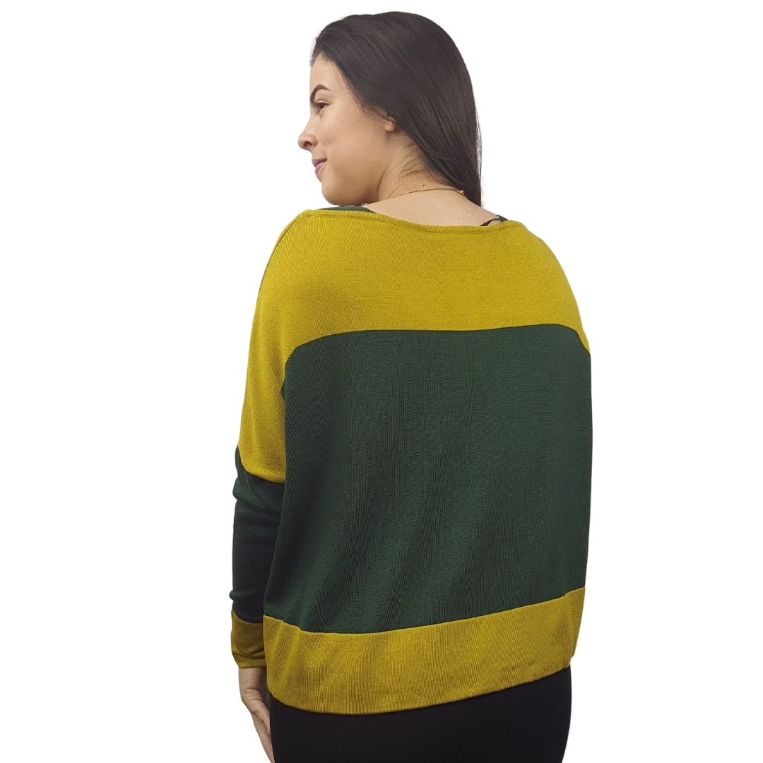 Sweater Vero Moda Verde Style CONTRAST L/S KNIT(VMC-PM-EC-1)