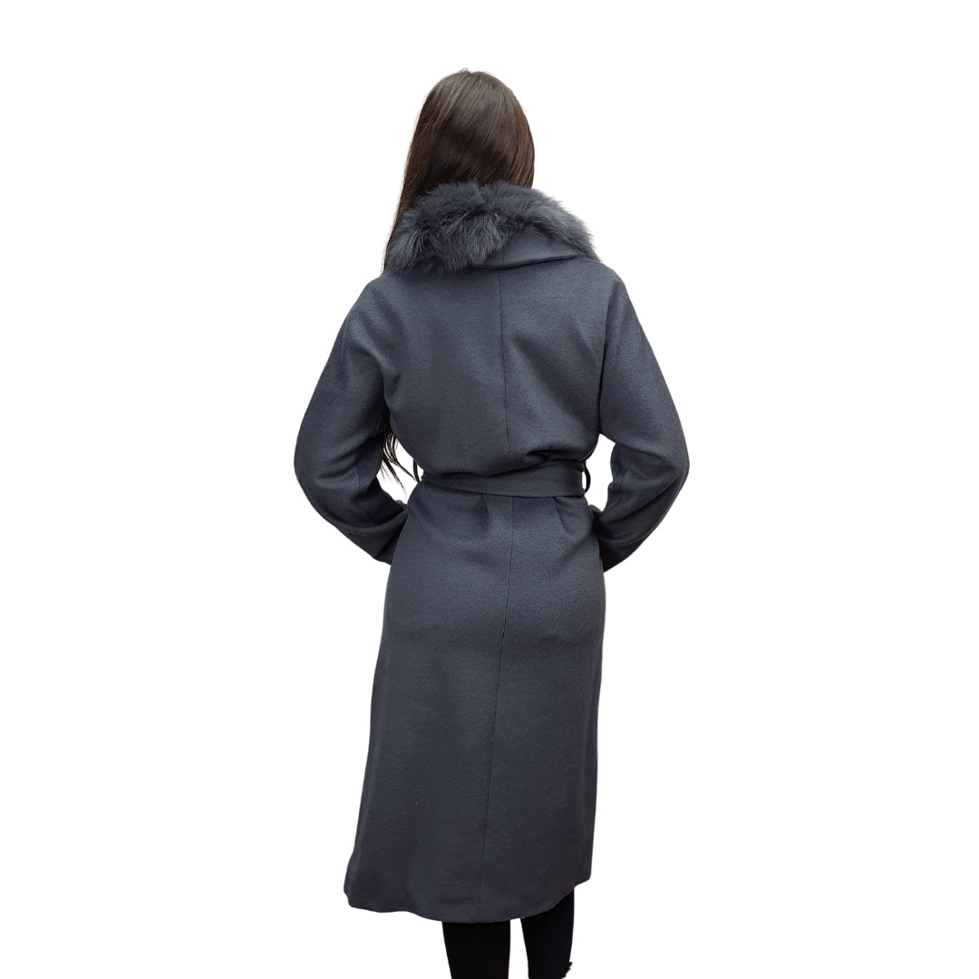 Tapado Vero Moda Gris Style SMOOTH 9/10 WOOL COAT(VMC-NL)