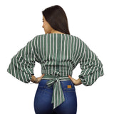 Blusa Vero Moda Verde Style STATY 3/4 TOP(SL)