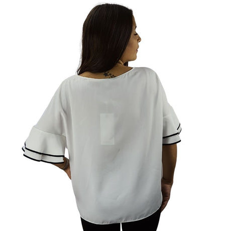 Blusa Vero Moda Blanco Style WEDDY 1/2 TOP(VMC-TP)