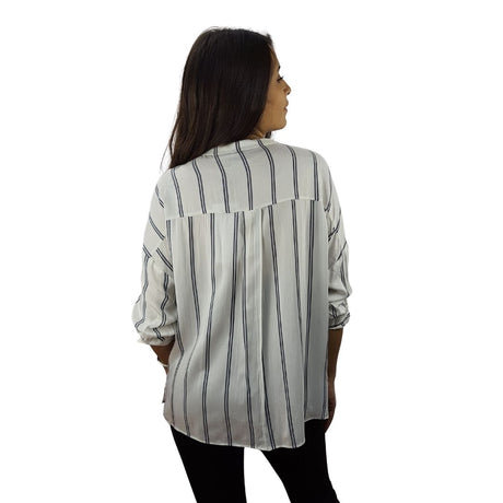 Blusa Vero Moda Azul Style TEMP TINA 3/4 SHIRT(NC)