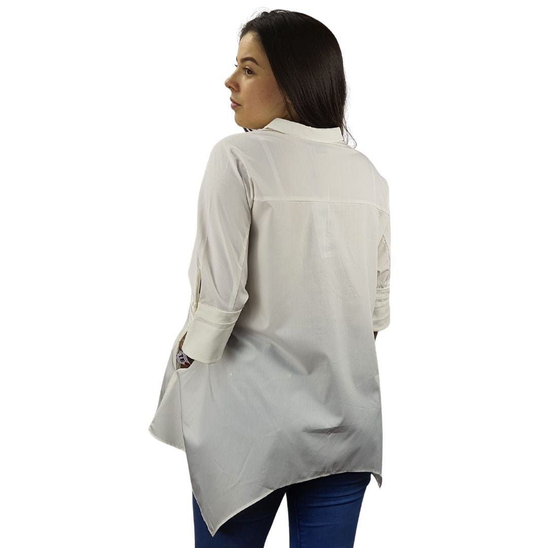 Blusa Vero Moda Blanco Style EVER 1/2 SHIRT(NE-EC-2)