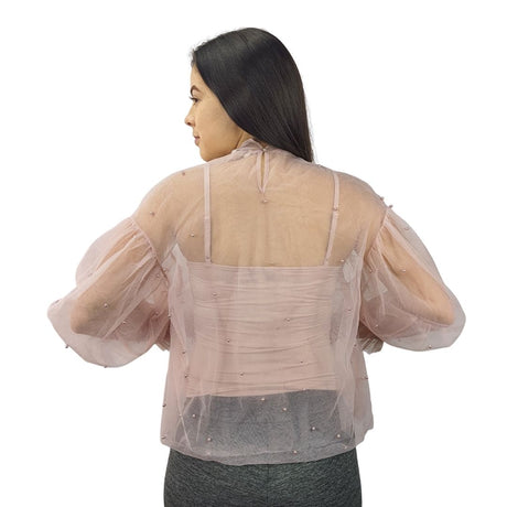 Blusa Vero moda Rosa Vieja  Style ANNA L/S JERSEY TOP SET(VMC-DR)