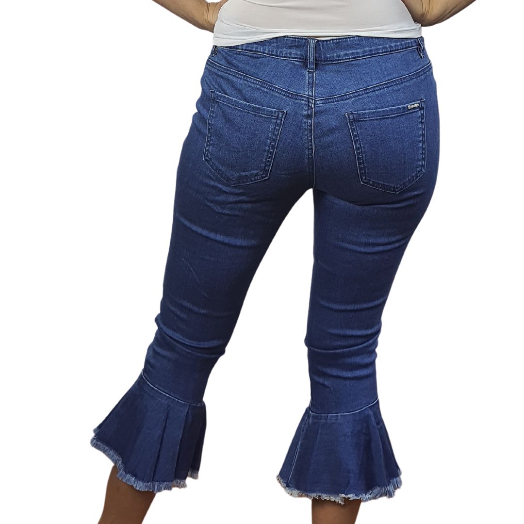 Jeans Vero Moda Azul Style FLUR 7/8 FASHION FIT JEANS(TP)