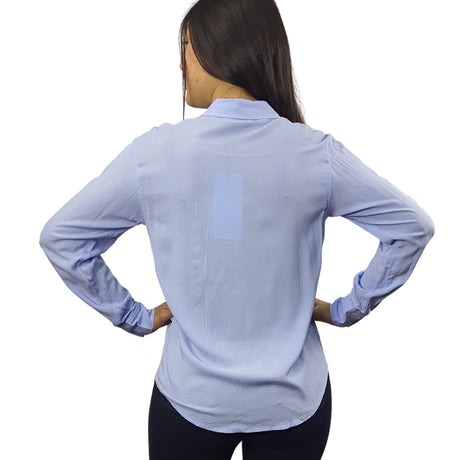 Blusa Vero Moda Azul Style WISTARIA MULTI L/S SHIRT(SL)