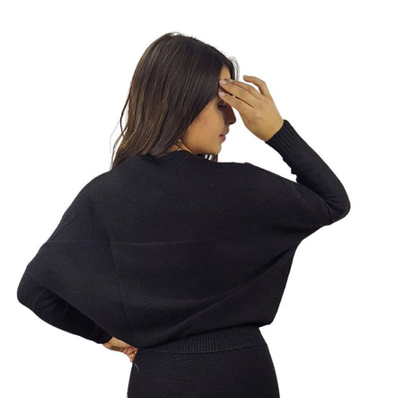 Vestido Vero Moda Negro Style ANGELIQUE L/S KNIT DRESS(VMC-MW-ET-2)