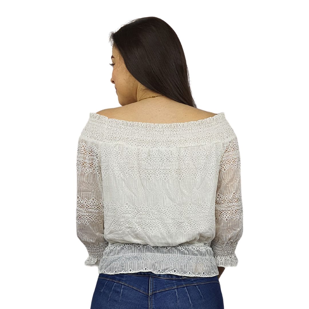 Top Vero Moda Blanco Style THUNDER 3/4 JERSEY TOP(BJ)