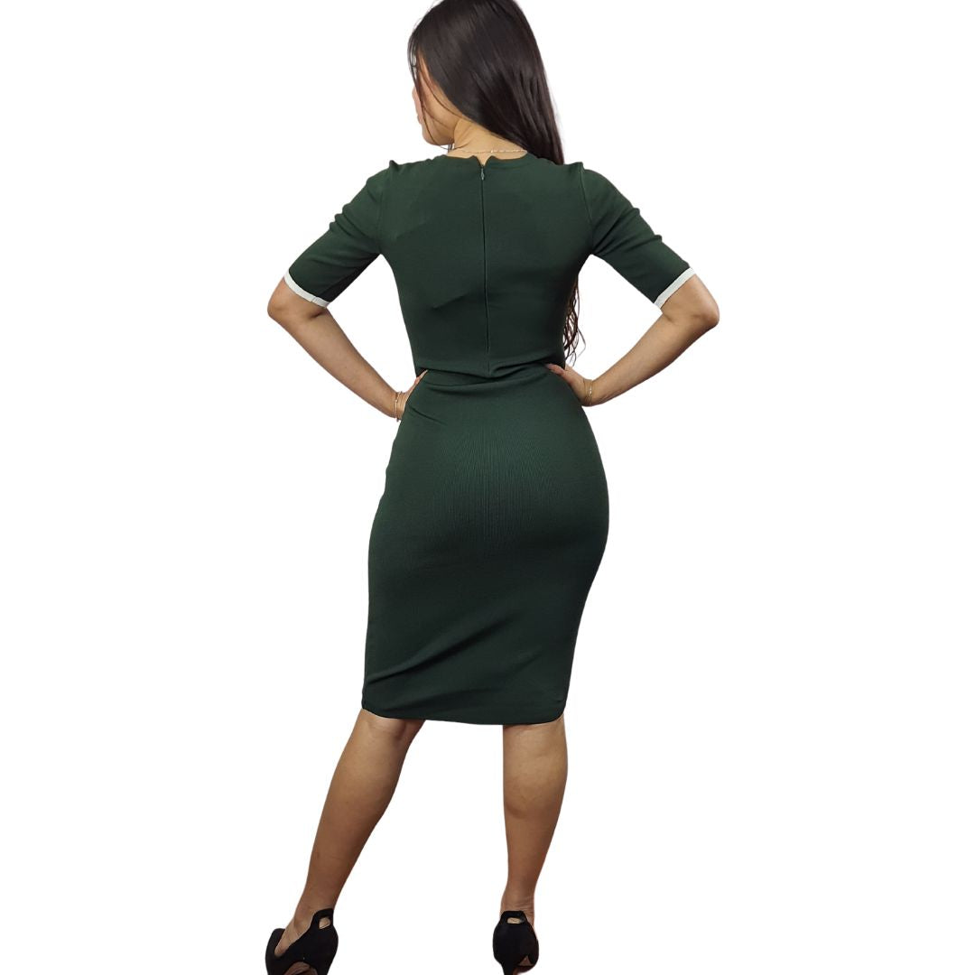 Vestido  Vero Moda Verde Style ANTI 1/2 KNIT DRESS(VMC-PM-ET-2)