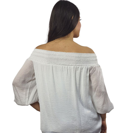 Blusa Vero Moda Blanco Style NINA 3/4 WOVEN TOP(VMC-RN)