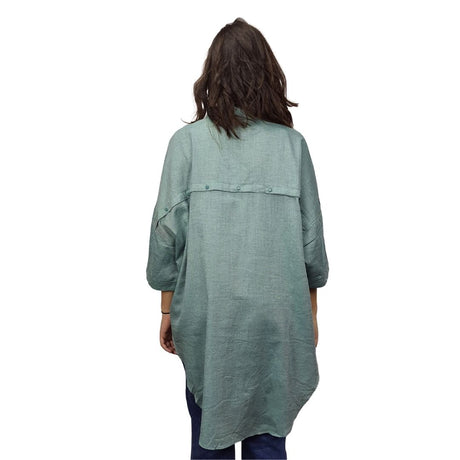 Camisa Vero Moda Verde Style FACIAL 1/2 SHIRT(MM)