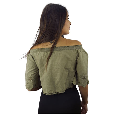 Blusa Vero Moda Verde Style PERI 1/2 TOP(TP-EC-2)