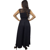Entero Vero Moda Negro Style ESTELLE WIDE CATSUIT(VMC-BN-ET-2)