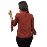 Blusa Vero Moda Marrón Style KARAN 3/4 TOP(VMC-RN)