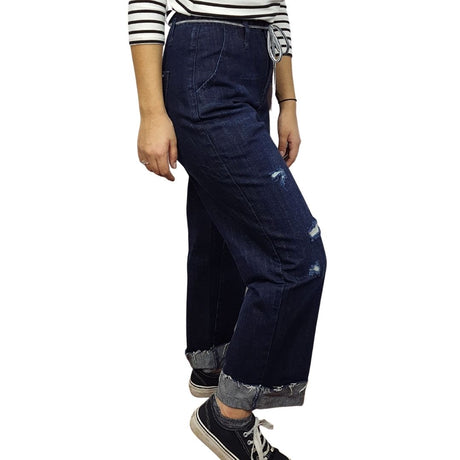 Pantalon Vero Moda Azul Style JUDY 7/8 HW LOOSE JEANS(CP)