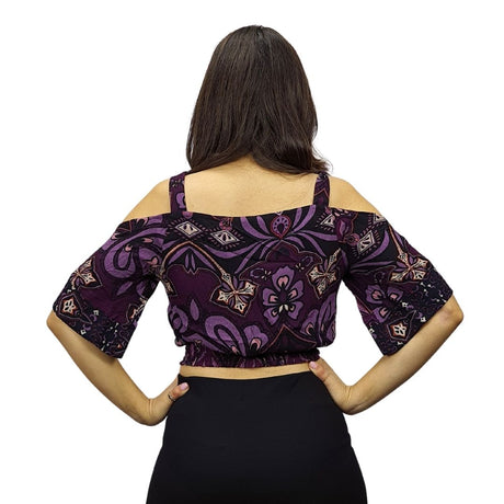 Top Vero Moda Morado  Style RETRO 1/2 TOP(RN)