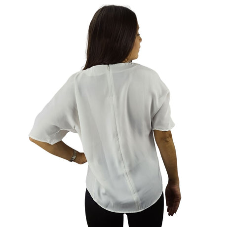 Blusa Vero Moda Blanco Style PAUL 1/2 WOVEN TOP(VMC-MM)