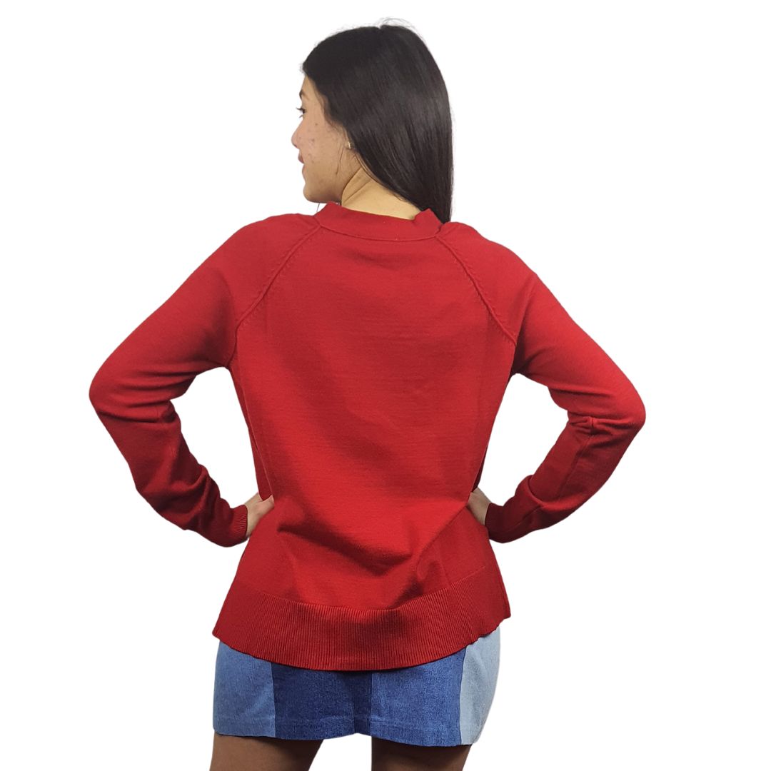 Sweater Vero Moda Rojo Style CHOICE AMMY L/S KNIT-OR