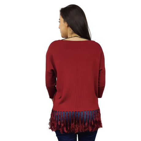 Blusa Vero Moda Burdeo Style MAYDAY 3/4 KNIT(VMC-BT)
