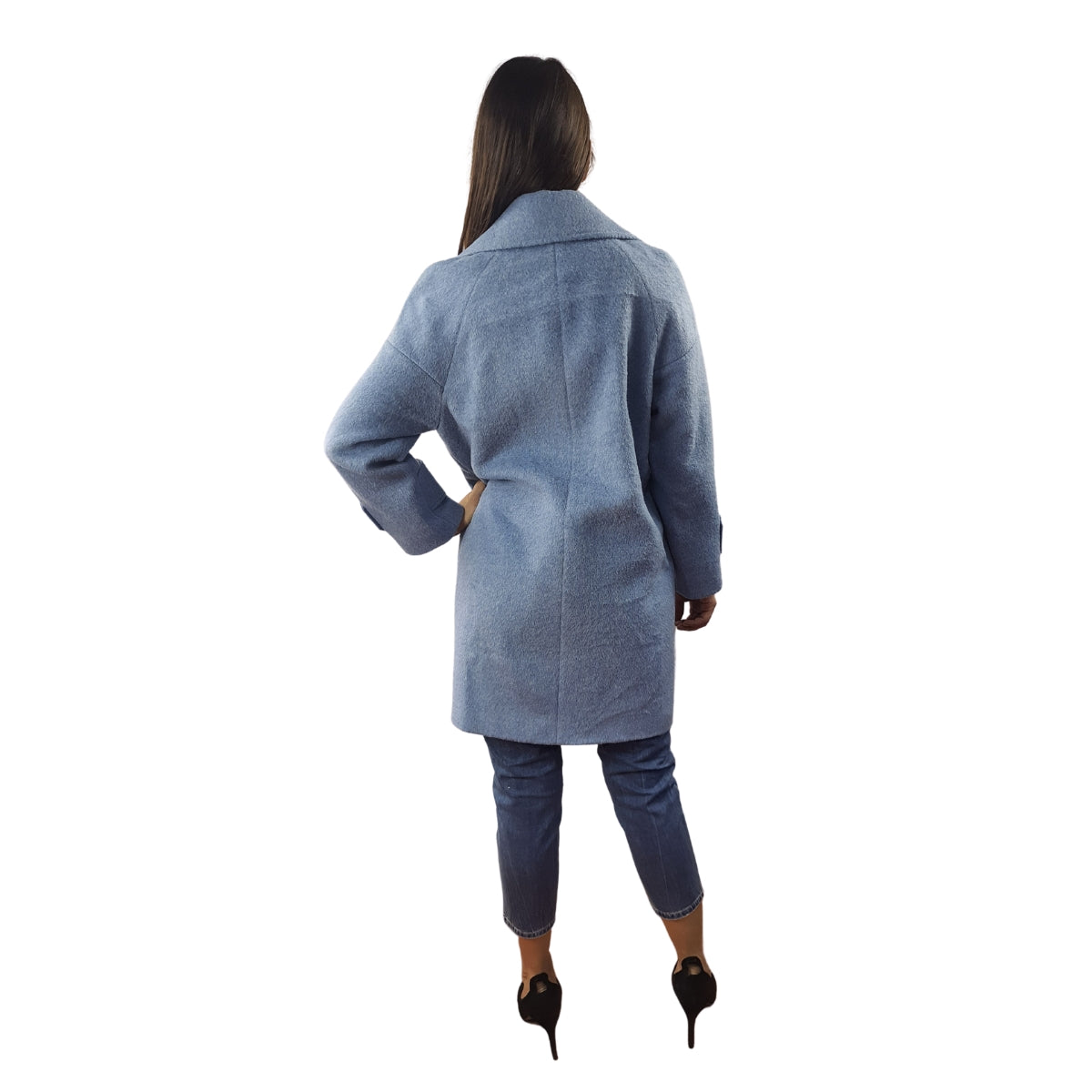 Blazer Vero Moda Azul Claro Style FARR L/S WOOL COAT(LL)