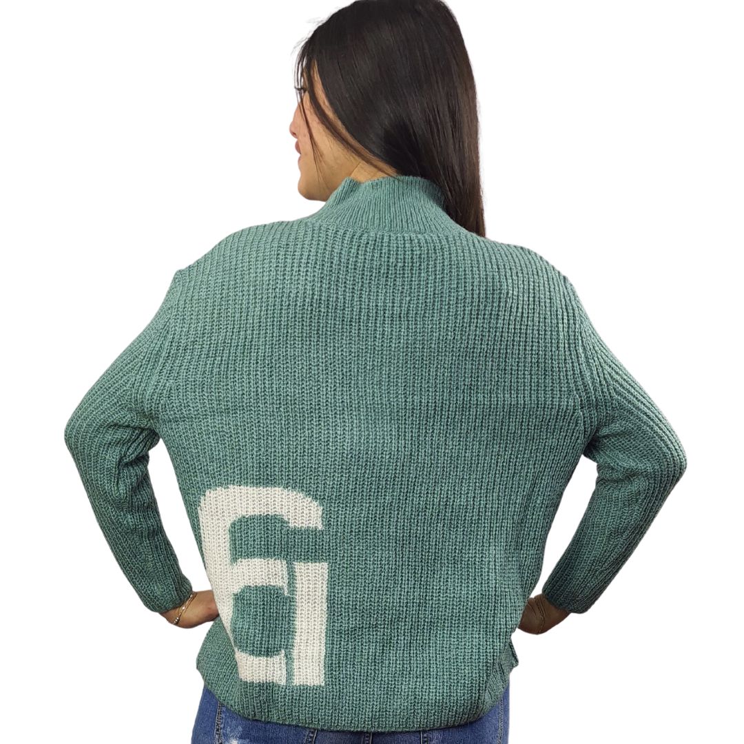 Sweater Vero Moda Verde Claro Style SIMA L/S KNIT(MW-CT-2)