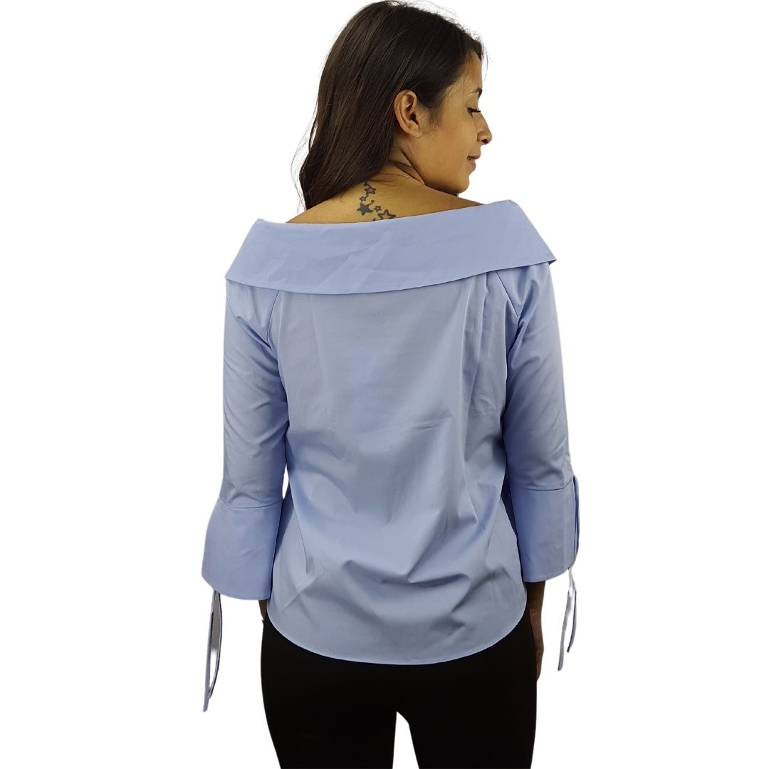 Blusa Vero Moda Azul Style DAGMAR LOVE 3/4 SHIRT(VMC-NC)