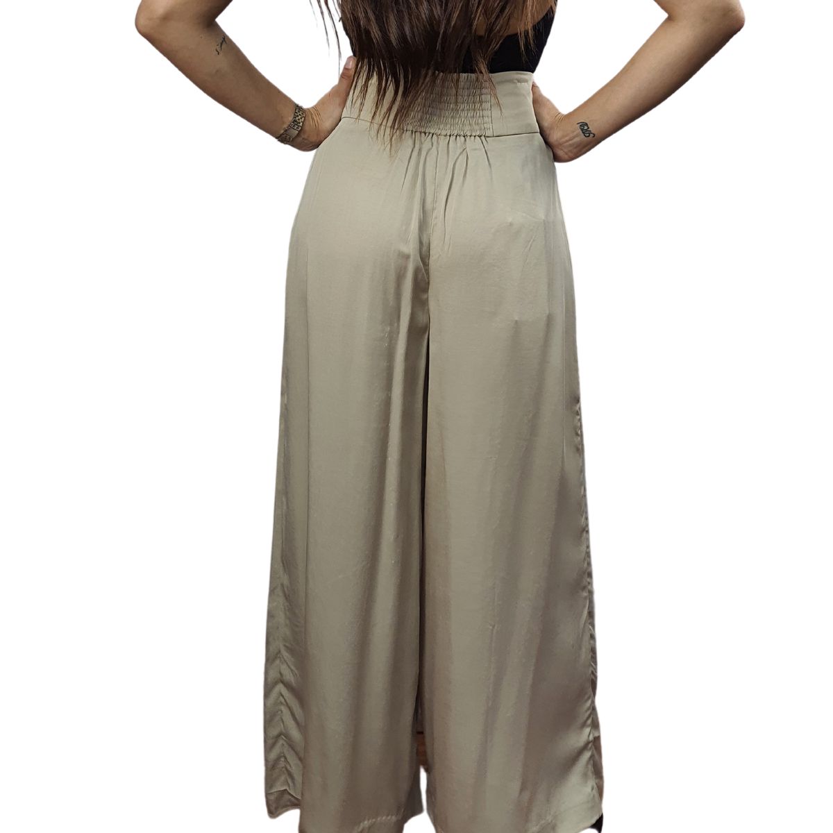 Pantalon Vero Moda Beige Style ARIA SOFT 9/10 LOOSE PANTS(VMC-NC)