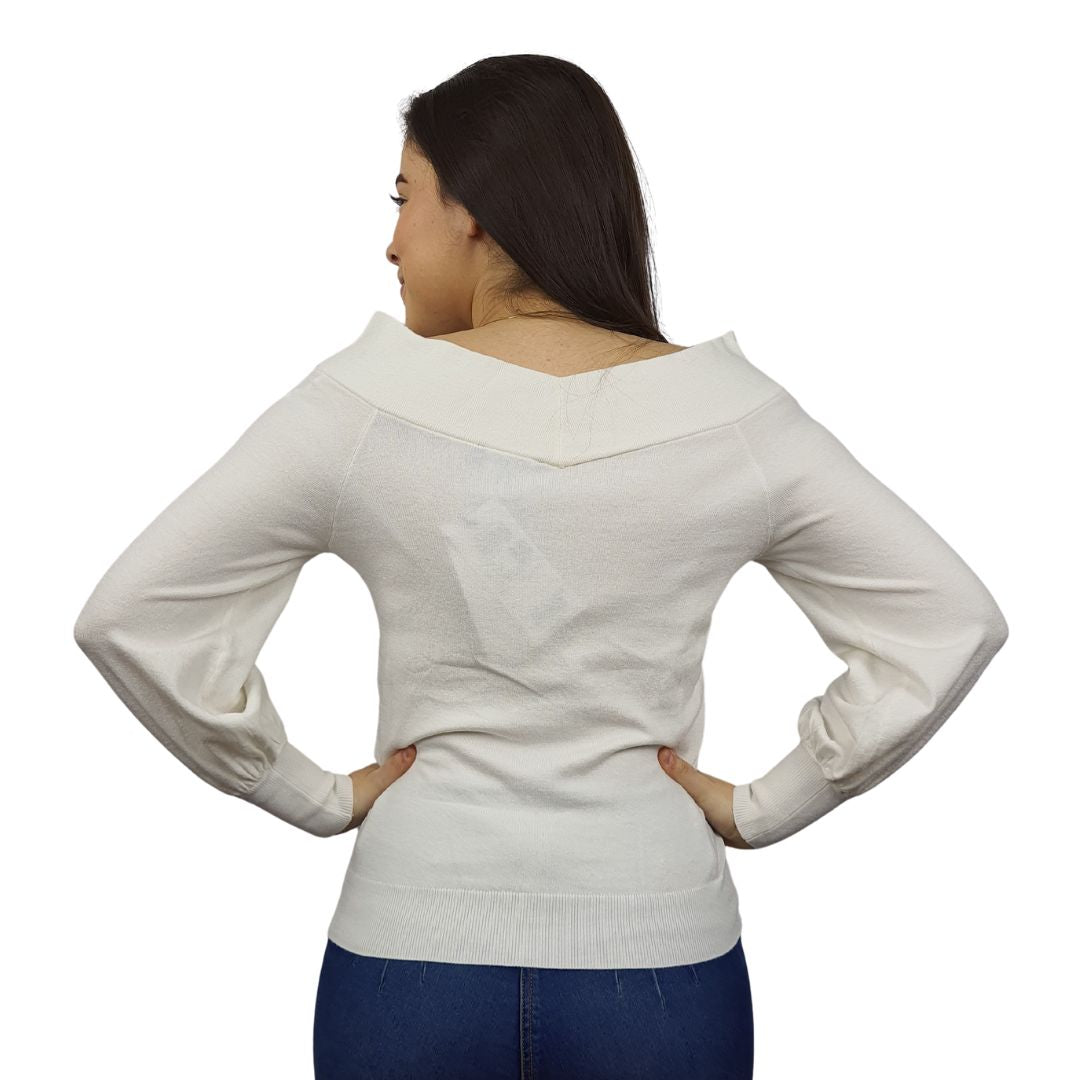 Sweater Vero Moda Blanco Style CAMILLE L/S KNIT(PF)