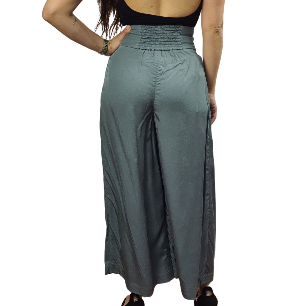 Pantalon Vero Moda Verde Style ARIA SOFT 9/10 LOOSE PANTS(VMC-NC)