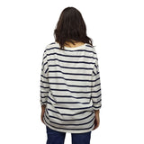 Blusa Vero Moda Blanco y Negro  Style CASUAL 3/4 V NECK TOP(TP)