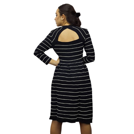 Vestido Vero moda Negro Style PANSY 3/4 KNIT DRESS(PM-ET-2)