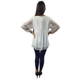 Blusa Vero Moda Blanco Style DEW 3/4 SHIRT(NN)