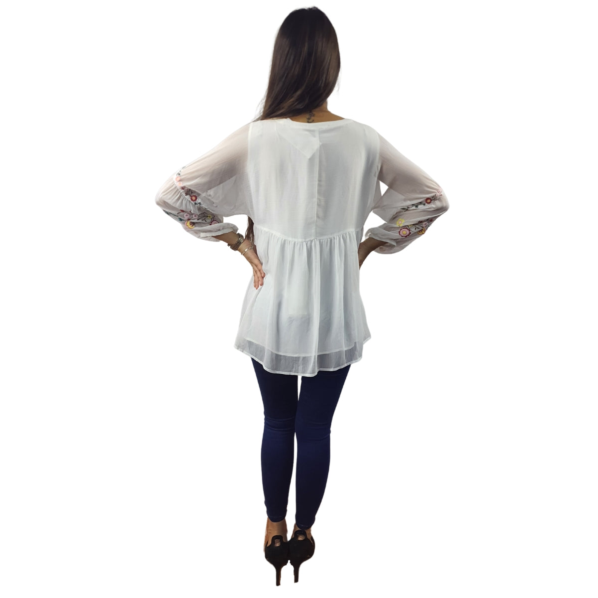 Blusa Vero Moda Blanco Style DEW 3/4 SHIRT(NN)