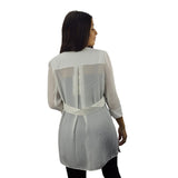 Blazer Veromoda Blanco Style PYTHON 3/4 BLAZER(VMC-MP)