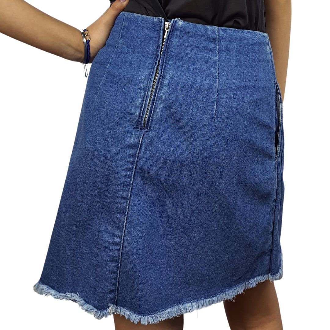 Falda Vero Moda Azul Oscuro Style RISE HW DENIM SKIRT(NN)