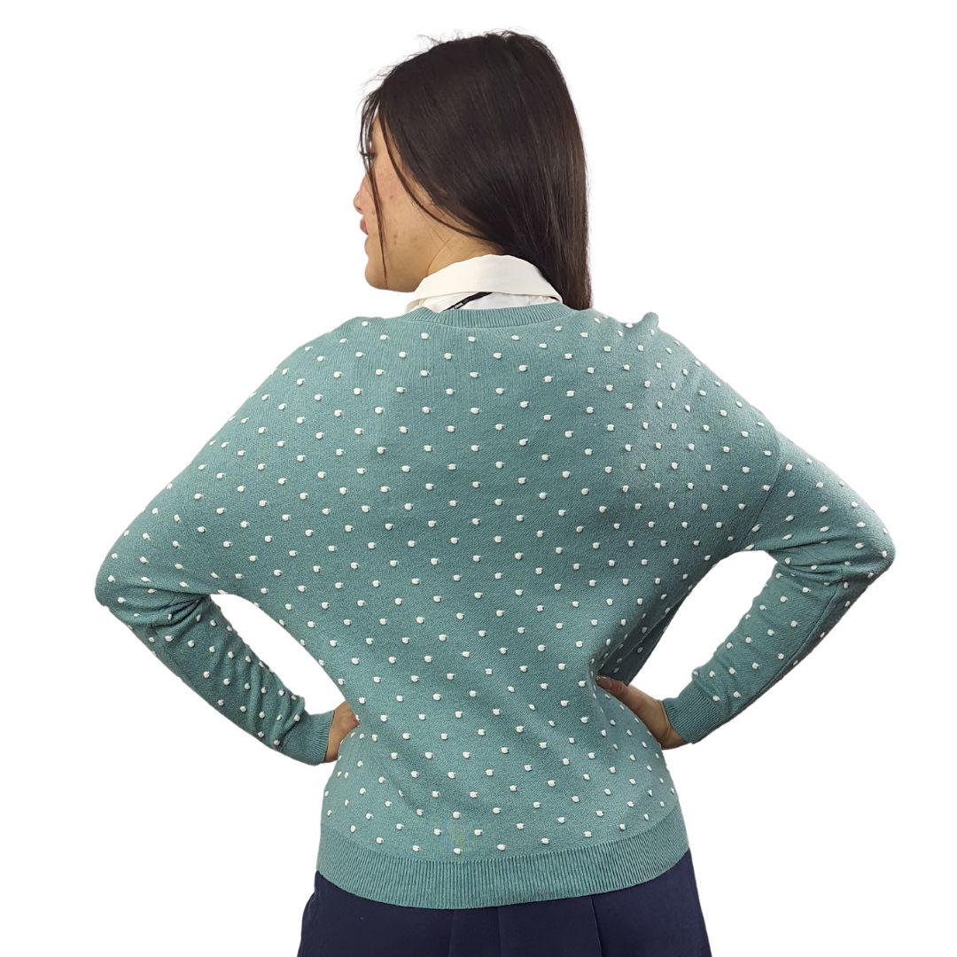 Sweater Vero Moda Verde Style DOTS L/S KNIT SET(MW-EC-2)