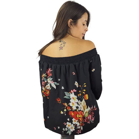 Blusa Vero Moda Negro Style ALEDO 3/4 WOVEN TOP(VMC-NR)