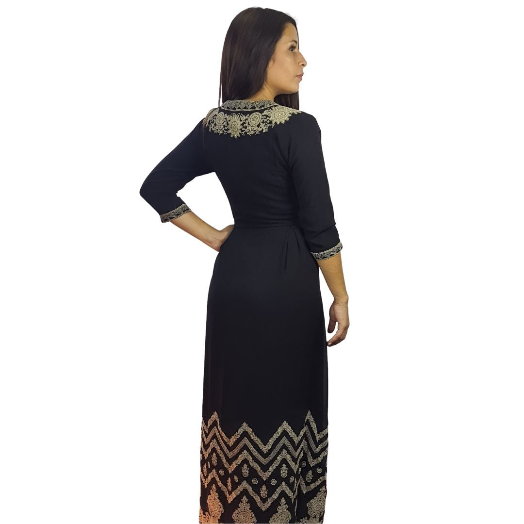 Vestido Rapsodia Block Yakim Negro