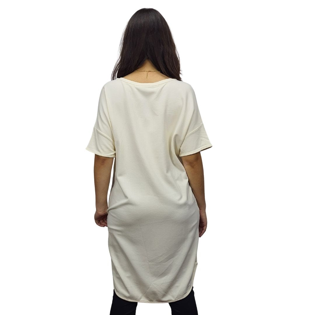 Bluson  Vero Moda Blanco  Style HIDE CANNA S/S LONG TOP(CR)