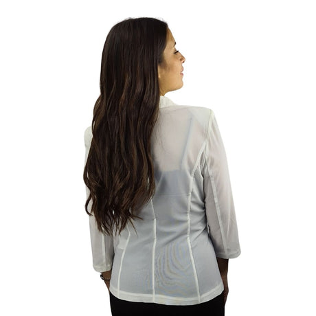 Blazer  Vero Moda Blanco  Style ISLAND MESH 3/4 BLAZER(BN)