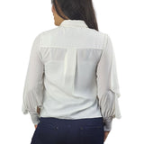 Blusa Vero Moda Blanco Style WINDY L/S SHIRT(VMC-PF)