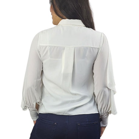 Blusa Vero Moda Blanco Style WINDY L/S SHIRT(VMC-PF)