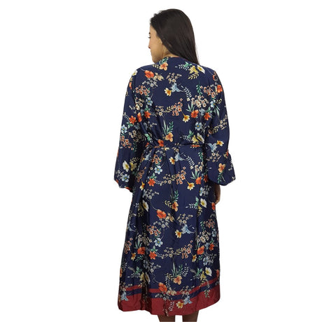 Bata de Pijama  Vero Moda Azul Oscuro Style SISSY 9/10 ROBE(HOMEWEAR)