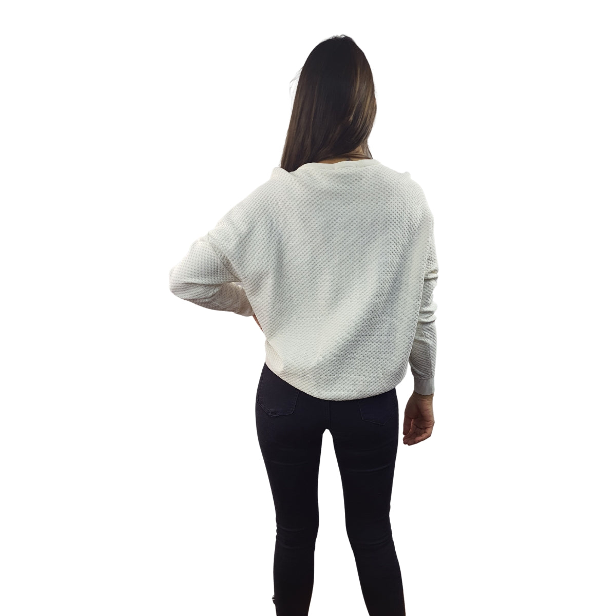 Sweater Vero Moda Blanco Style POPCORN L/S KNIT(BN-EC-1)