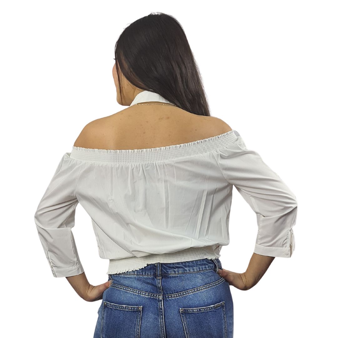 Blusa Vero Moda Blanco Style ELLIE LOVE 3/4 SHIRT(NC)