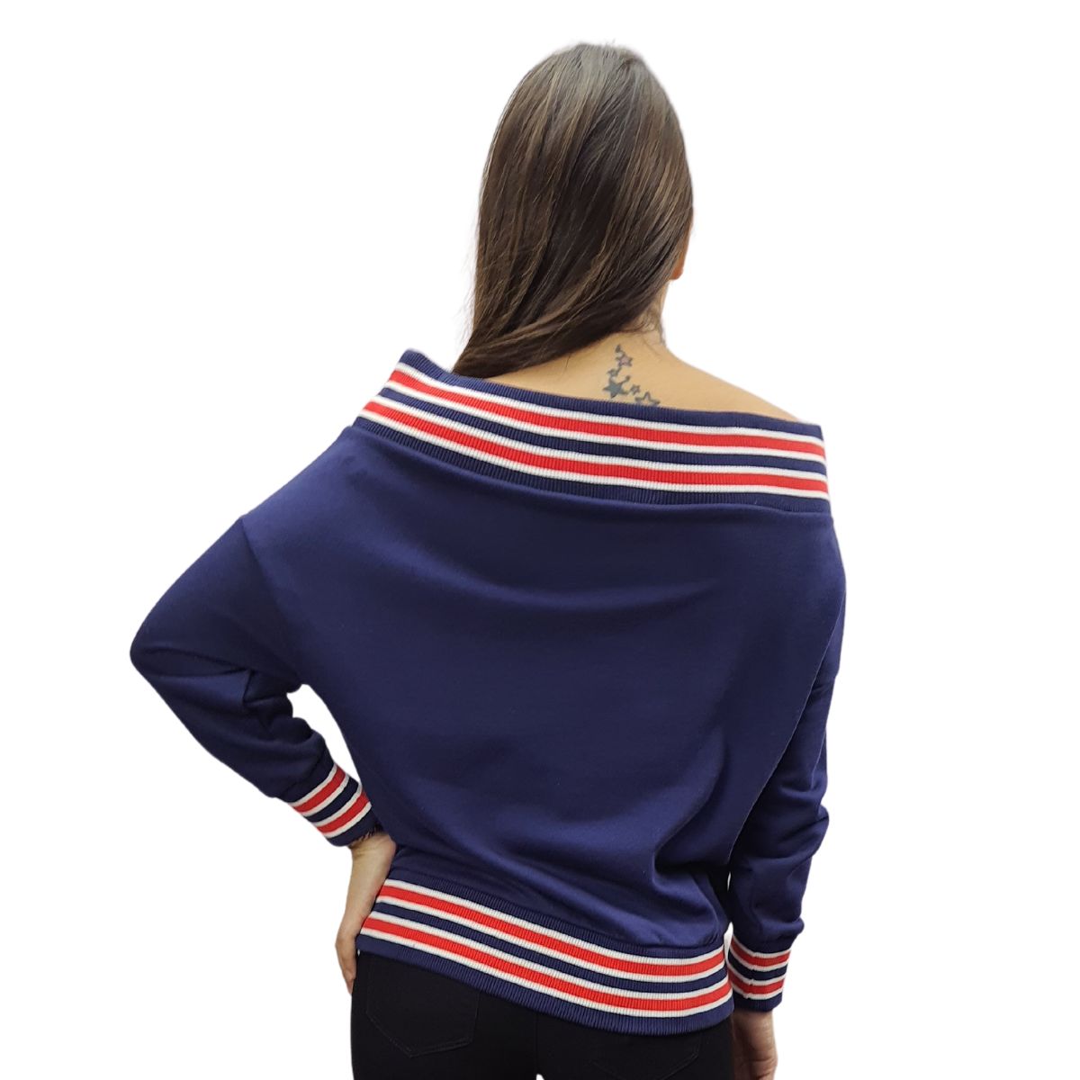 Sweater Vero Moda Azul Oscuro Style MOLIANA L/S SWEAT(LL)